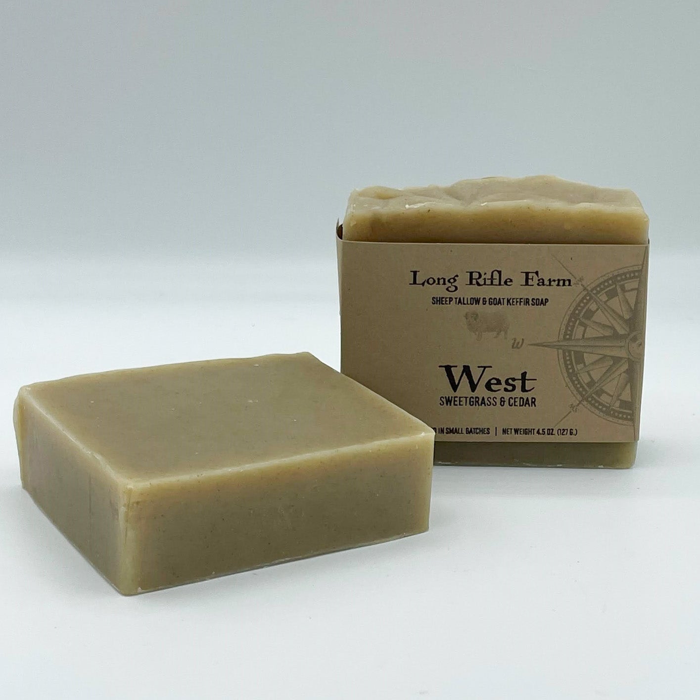 West Sweetgrass & Cedar Kefir Bar Soap